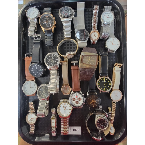 69 - SELECTION OF LADIES AND GENTLEMEN'S WRISTWATCHES
including Tommy Hilfiger, Emporio Armani, Rotary, L... 