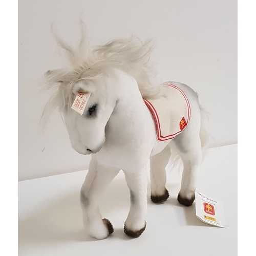 361 - STEIFF LIPIZZANER HORSE
in polyacrylic and cotton for the body, white mohair for the mane and tail, ... 