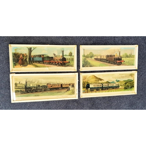 403 - FOUR RAILWAY PRINTS BY C HAMILTON ELLIS
all removed from LMS train carriages when they were scrapped... 