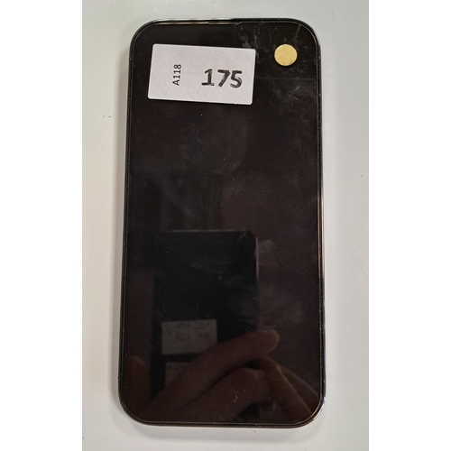 175 - APPLE IPHONE 14 PRO
IMEI 358073462252300. Apple Account locked. 
Note: It is the buyer's responsibil... 