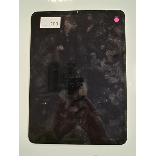 200 - APPLE IPAD PRO 11 INCH - A1980 - WIFI  
serial number DMPXV1D2KD6R. NOT Apple account locked.
Note: ... 