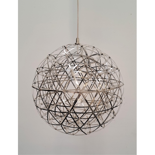 464 - MOOOI RAIMOND PENDANT LIGHT
in stainless steel with LED lights and ceiling rose, 42.5cm diameter
Not... 