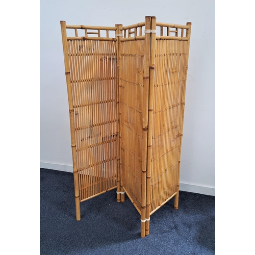 481 - BAMBOO SCREEN
with three folding sections, 160.5cm high