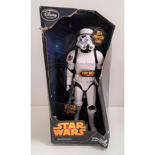 384 - STAR WARS TALKING STORMTROOPER FIGURE
in original box, 34cm high