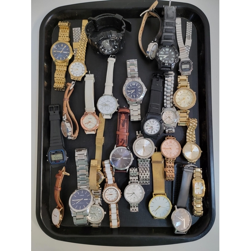 151 - SELECTION OF LADIES AND GENTLEMEN'S WRISTWATCHES
including DKNY, Casio, Michael Kors, Sekonda, Fossi... 