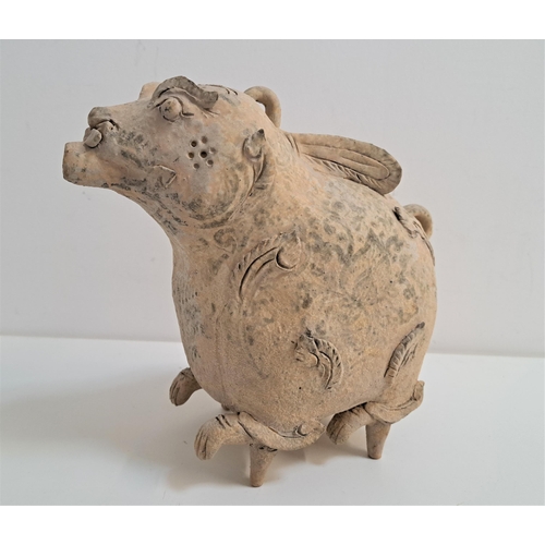 231 - CHINESE POTTERY AQUAMANILE PIXIU
possibly from the Jin dynasty, the mythical creature with a spout t... 