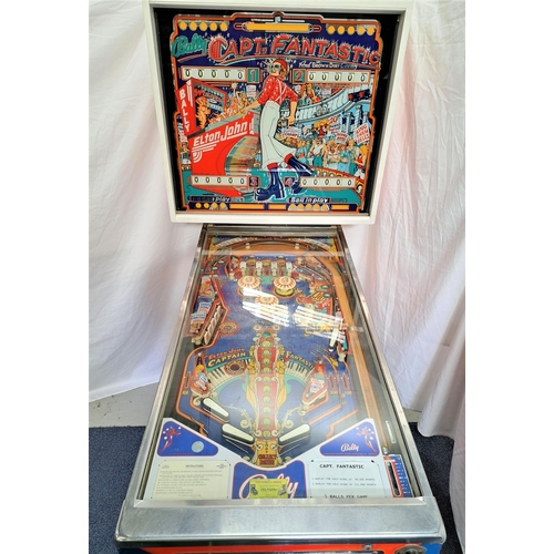 248 - CIRCA 1976 CAPTAIN FANTASTIC PINBALL MACHINE
by Bally, based on the character played by Elton John i... 