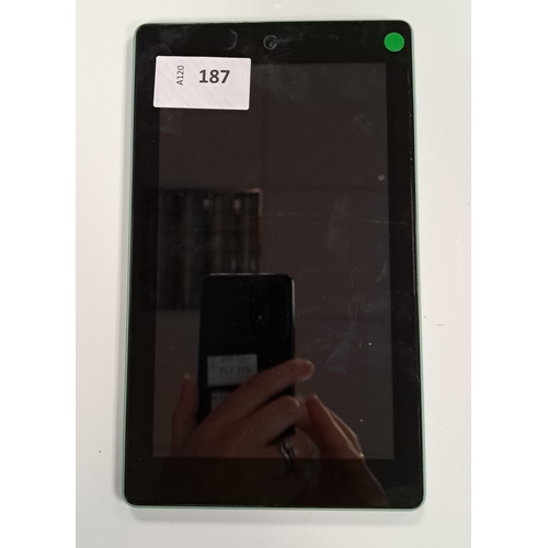 187 - AMAZON KINDLE FIRE 7 9th GENERATION
serial number GCC1 1708 0473 00MW
Note: It is the buyer's respon... 