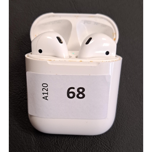 68 - PAIR OF APPLE AIRPODS 2ND GENERATION
in Lightning charging case