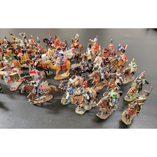 287 - SELECTION OF DEL PRADO DIE CAST MOUNTED FIGURES
including a trooper of the French Dragoons, trooper ... 