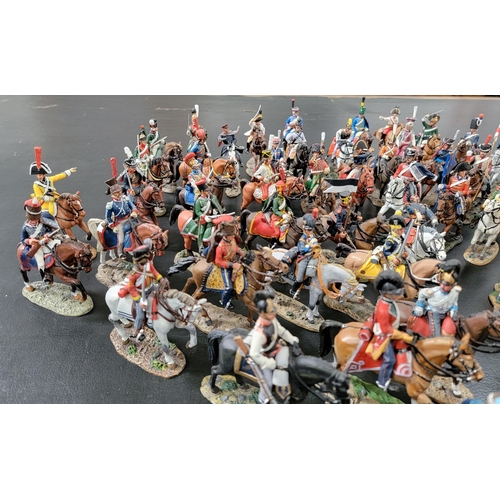 288 - SELECTION OF DEL PRADO DIE CAST MOUNTED FIGURES
including a trooper of the Spanish Dragoons, trooper... 