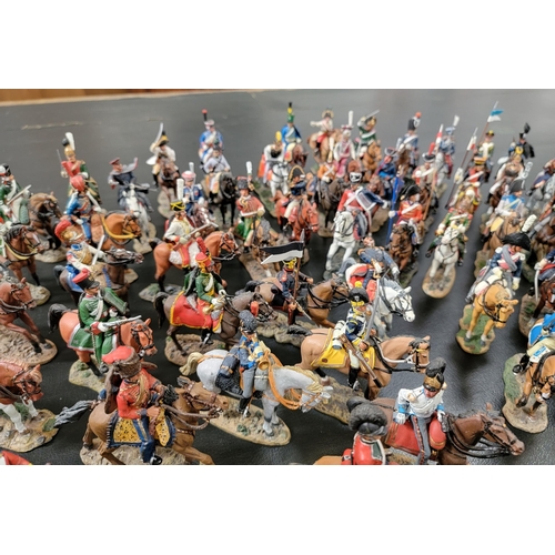 288 - SELECTION OF DEL PRADO DIE CAST MOUNTED FIGURES
including a trooper of the Spanish Dragoons, trooper... 