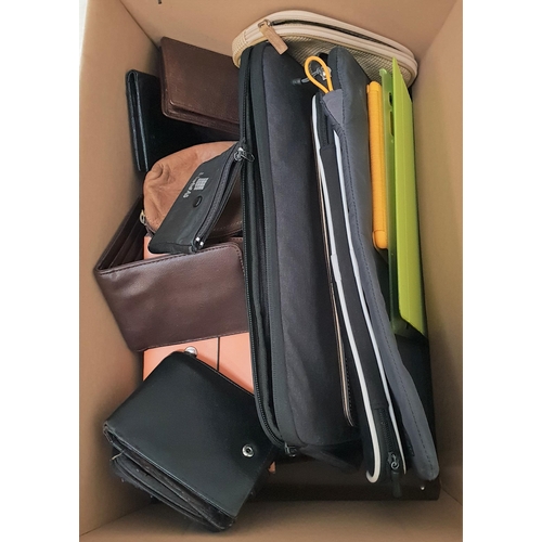 11 - ONE BOX OF PROTECTIVE CASES, PURSES AND WALLETS