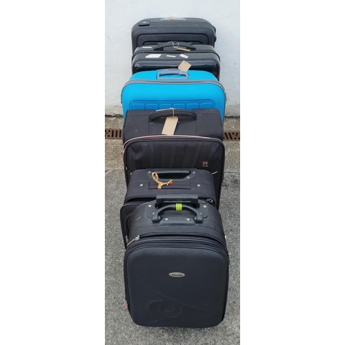 49 - SELECTION OF SIX SUITCASES 
including Tripp, Galapagos, IT Luggage, Dunlop
Note: All cases are empty