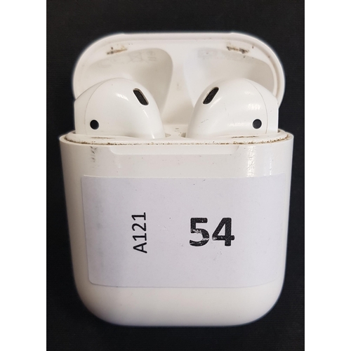 54 - PAIR OF APPLE AIRPODS 2ND GENERATION
in Lightning charging case