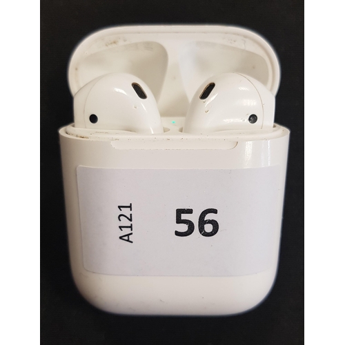 56 - PAIR OF APPLE AIRPODS 2ND GENERATION
in Lightning charging case