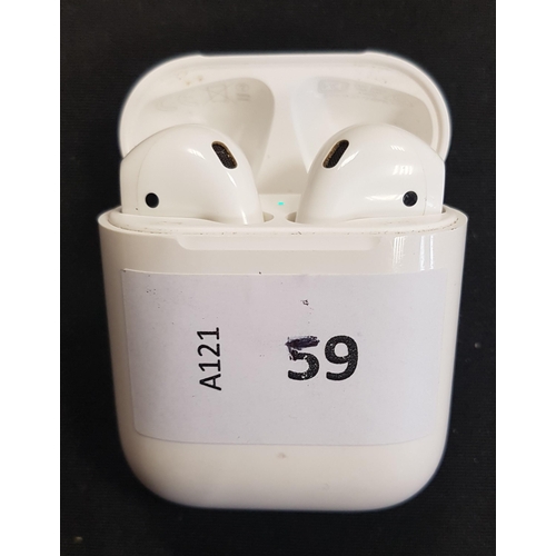 59 - PAIR OF APPLE AIRPODS 2ND GENERATION
in Lightning charging case