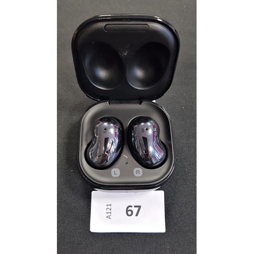 67 - PAIR OF SAMSUNG GALAXY BUDS LIVE IN CHARGING CASE 
model SM-R180