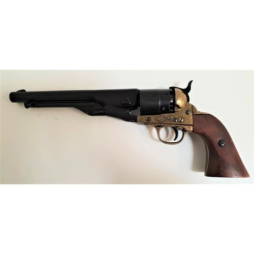 170 - REPLICA SIX SHOT REVOLVER
with a 20cm barrel and wood grip