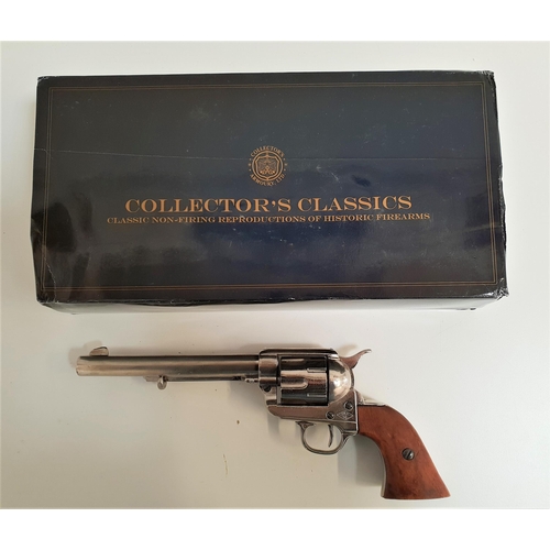 178 - COLLECTORS ARMOURY REPLICA SIX SHOT REVOLVER
with a 15.5cm barrel and wood grip, boxed