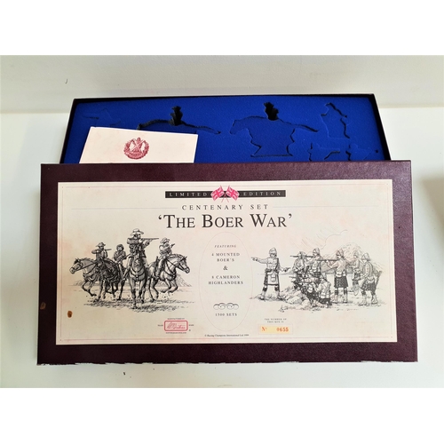 281 - BRITAIN'S THE BOER WAR CENTENARY SET
in a fitted box numbered 655/1500 with certificate booklet