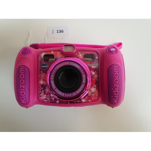 136 - VTECH KIDIZOOM CAMERA
in pink and purple