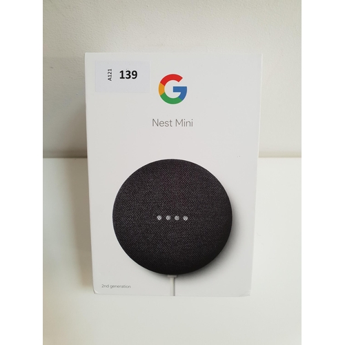 139 - NEW IN BOX GOOGLE NEST MINI 2ND GENERATION