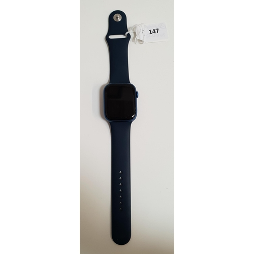 147 - APPLE WATCH SERIES 7 
45mm case; model A2474; S/N XXY4C74X35; Apple Account Locked 
Note: It is the ... 