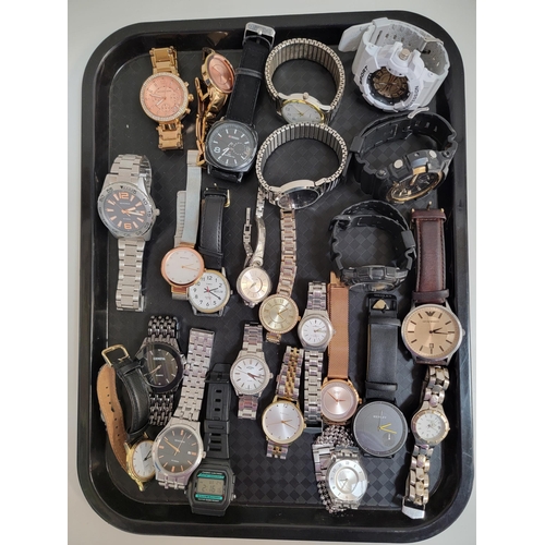 115 - SELECTION OF LADIES AND GENTLEMEN'S WRISTWATCHES
including G-Shock, Emporio Armani, Next, Swatch, He... 