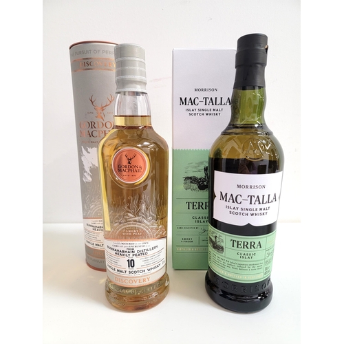 320 - TWO BOTTLES OF SINGLE MALT SCOTCH WHISKY
comprising one bottle of Mac-Talla Terra Classic Islay Scot... 