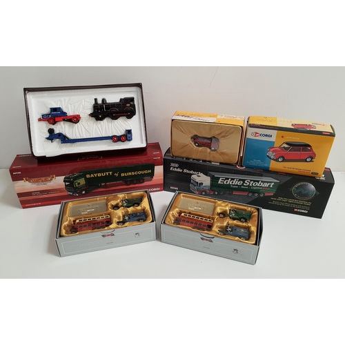 303 - THREE BOXED CORGI LIMITED EDITION DIE CAST VEHICLES
comprising an Eddie Stobart 1:50 scale Sights an... 