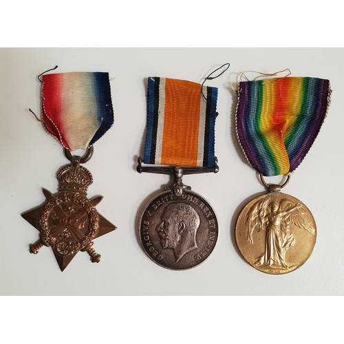 311 - WWI MEDAL TRIO
awarded to 7936 Second Lieutenant A. Shawcross Royal Scots, comprising 1914-15 Star, ... 