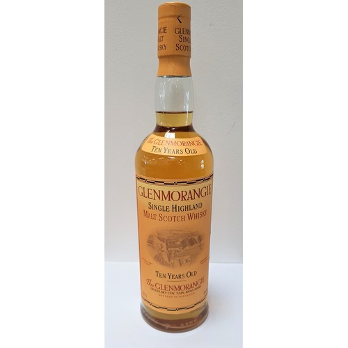 349 - GLENMORANGIE 10 YEAR OLD HIGHLAND SINGLE MALT SCOTCH WHISKY
in capsule, 70cl and 40%, level lower ne... 