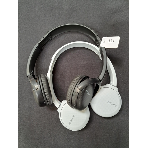 131 - TWO PAIRS OF SONY WH-CH510 HEADPHONES