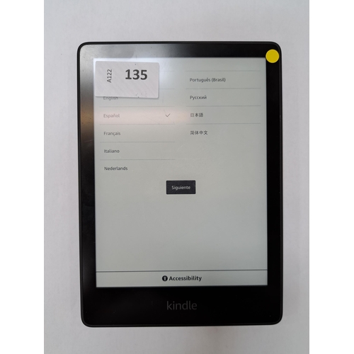 135 - AMAZON KINDLE PAPERWHITE 5
serial number G001 PX11 1413 0JUL
Note: It is the buyer's responsibility ... 