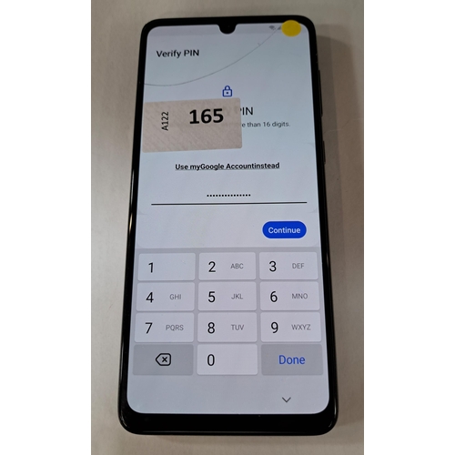 165 - SAMSUNG GALAXY A33
model SM-A336E; IMEI 353475120198277; Google Account Locked. (crack to camera and... 