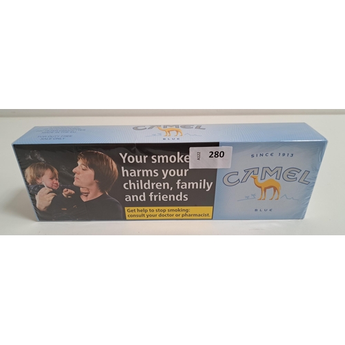 280 - 200 CAMEL BLUE CIGARETTES
Note: You must be over the age of 18 to bid on this lot.