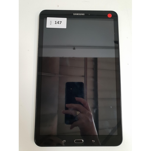 147 - SAMSUNG GALAXY TAB A 
Model: SM-T585.  Serial number R52M20E1ZKF. Google Account Locked.  Note: It i... 