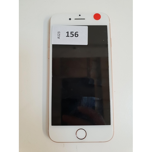 156 - APPLE IPHONE 8
IMEI 356396102964436. NOT Apple Account locked. 
Note: It is the buyer's responsibili... 