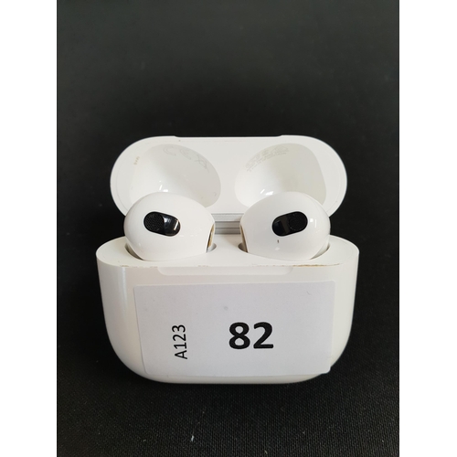 82 - PAIR OF APPLE AIRPODS 3RD GENERATION
in Lightning charging case