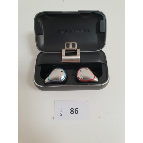 86 - PAIR OF MIFO O5 WIRELESS SPORTS EARBUDS
in charging case