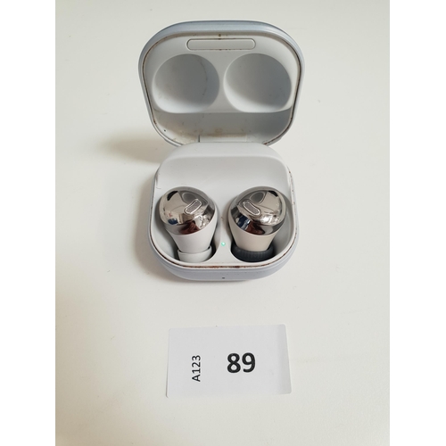 89 - PAIR OF SAMSUNG EARBUDS
in charging case, model SM-R190