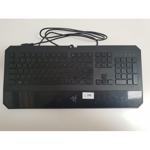 193 - RAZER DEATHSTALKER GAMING KEYPAD
model number RZ03-0080