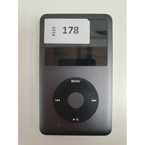 178 - APPLE IPOD CLASSIC - A1238 - 120GB
serial number: 8K841MR22C7; NOT Apple Account Locked, Note: It is... 