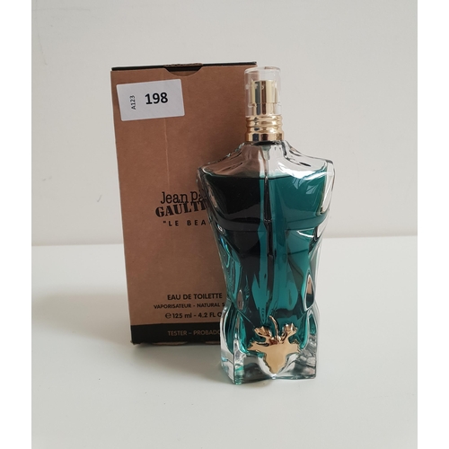 198 - BOXED JEAN PAUL GAULTIER PERFUME
Le Beau eau de toilette (125ml)
Note: It is not in protective plast... 