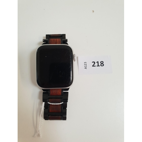 218 - APPLE WATCH SERIES 4
44mm case; model A1978; S/N FHLXK22TKD99; Apple Account Locked 
Note: It is the... 