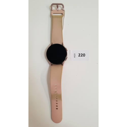 220 - SAMSUNG GALAXY WATCH
40mm case; model SM-R865F; IMEI 351440774844461
Note: It is the buyer's respons... 