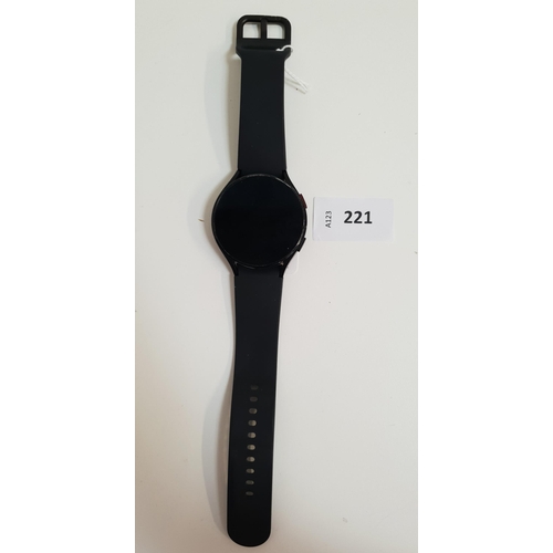 221 - SAMSUNG GALAXY WATCH 
44mm case; model SM-R870; S/N RFAR84KE1ZX
Note: It is the buyer's responsibili... 