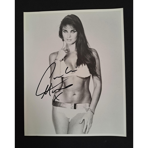 36 - CAROLINE MUNRO
signed 10x8 colour photograph as Bond Girl. Signed with name and '007 Naomi'; togethe... 