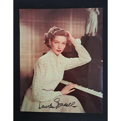 72 - LAUREN BACALL
signed 10x8 colour photograph
Note: American actress who was named the 20th-greatest f... 